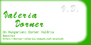 valeria dorner business card